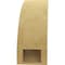Ekena Millwork 5-inch W x 12-inch D x 12-inch H Ozark Rough Cedar Woodgrain TimberThane Knee Brace, Primed BRCUR05X12X12OZKRCPR - alternate 3